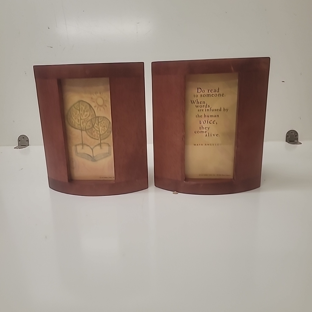 📚Maya Angelou  Pair of wood Bookends from Hallmark
